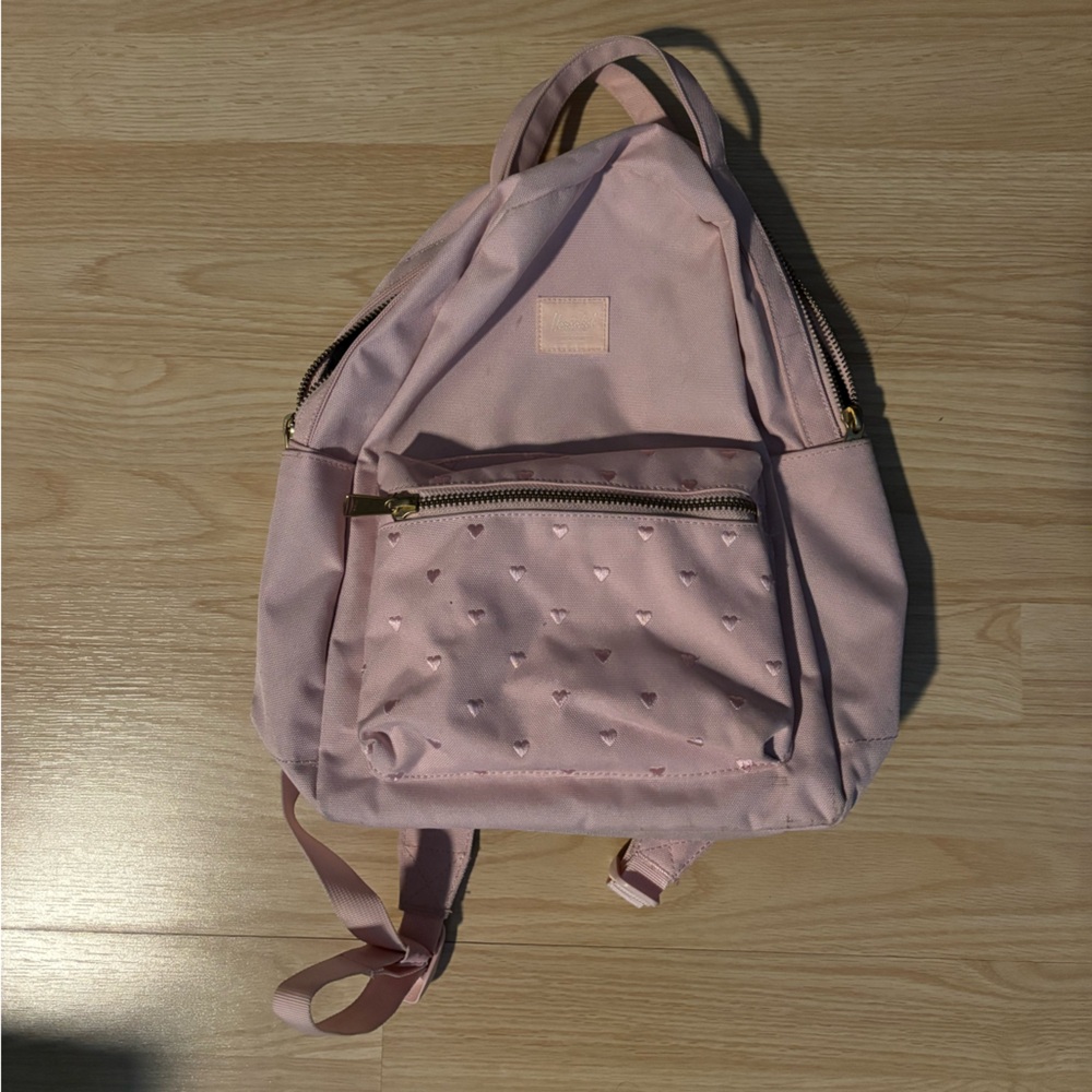 Herschel Supply Company Light Pink Heart Mini Backpack